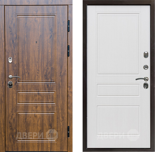 Входная металлическая Дверь Престиж Классика Дуб Классика Белое дерево в Орехово-Зуево