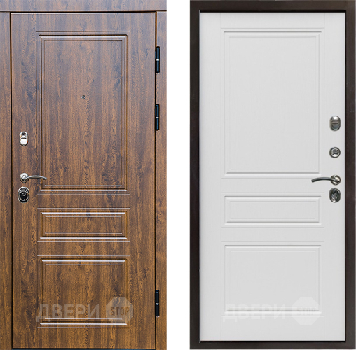 Входная металлическая Дверь Престиж Классика Дуб Классика Лиственница белая в Орехово-Зуево