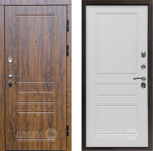 Входная металлическая Дверь Престиж Классика Дуб Классика Белый матовый в Орехово-Зуево