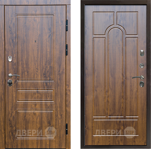 Входная металлическая Дверь Престиж Классика Дуб Арка Дуб в Орехово-Зуево