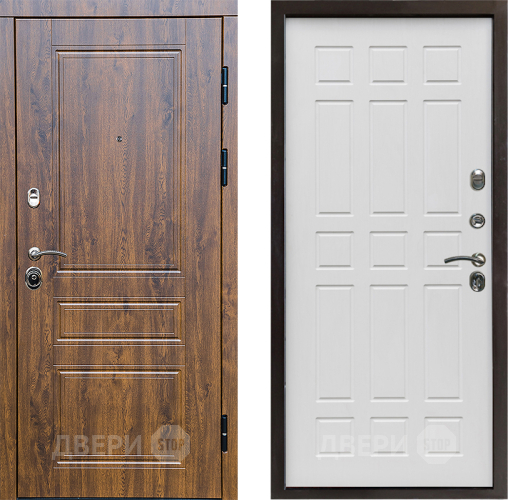 Входная металлическая Дверь Престиж Классика Дуб Спарта Белое дерево в Орехово-Зуево