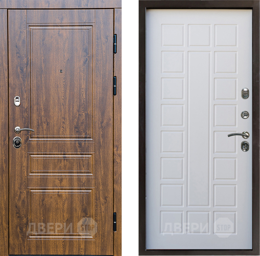 Входная металлическая Дверь Престиж Классика Дуб Престиж Белое дерево в Орехово-Зуево