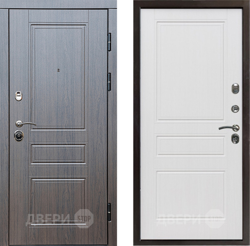 Входная металлическая Дверь Престиж Классика Венге Классика Белое дерево в Орехово-Зуево