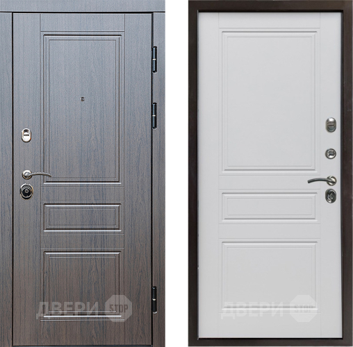 Входная металлическая Дверь Престиж Классика Венге Классика Белый матовый в Орехово-Зуево