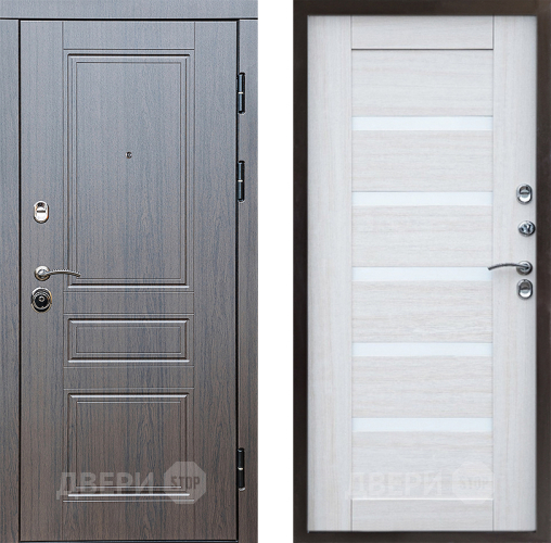 Входная металлическая Дверь Престиж Классика Венге Царга Лиственница белая в Орехово-Зуево