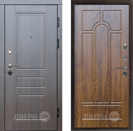 Входная металлическая Дверь Престиж Классика Венге Арка Дуб в Орехово-Зуево