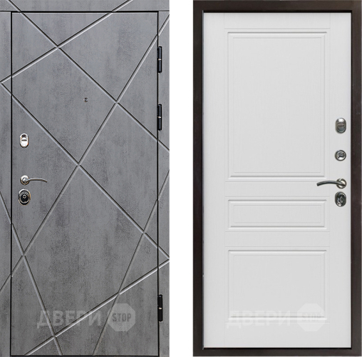 Входная металлическая Дверь Престиж Лучи Классика Лиственница белая в Орехово-Зуево