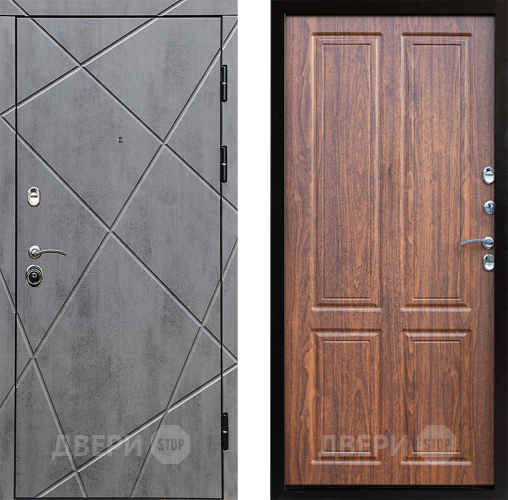 Входная металлическая Дверь Престиж Лучи Премиум Орех светлый в Орехово-Зуево