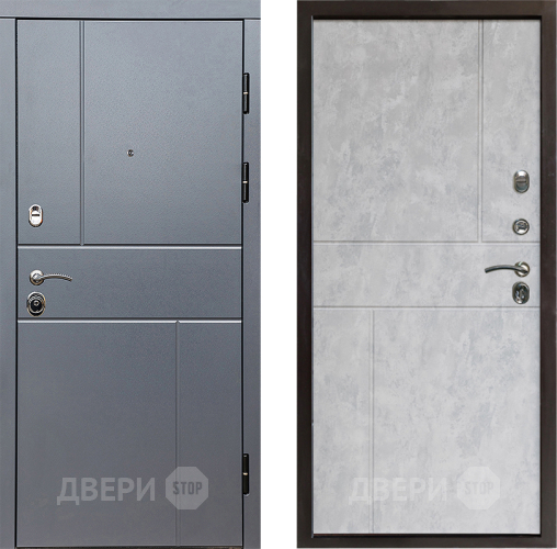 Входная металлическая Дверь Престиж Горизонт Грэй Горизонт Бетон светлый в Орехово-Зуево