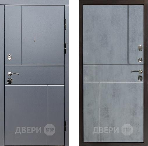 Входная металлическая Дверь Престиж Горизонт Грэй Горизонт Бетон темный в Орехово-Зуево