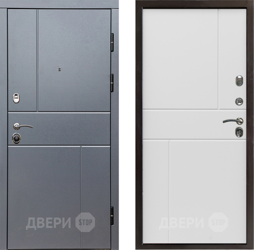 Входная металлическая Дверь Престиж Горизонт Грэй Горизонт Бетон белый в Орехово-Зуево