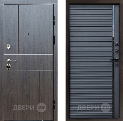 Входная металлическая Дверь Престиж Горизонт Венге Porte Черный кварц в Орехово-Зуево
