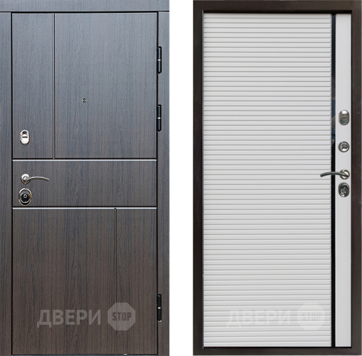 Входная металлическая Дверь Престиж Горизонт Венге Porte Белый в Орехово-Зуево