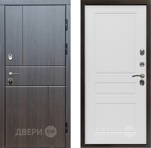 Входная металлическая Дверь Престиж Горизонт Венге Классика Лиственница белая в Орехово-Зуево