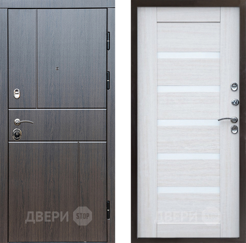 Входная металлическая Дверь Престиж Горизонт Венге Царга Лиственница белая в Орехово-Зуево