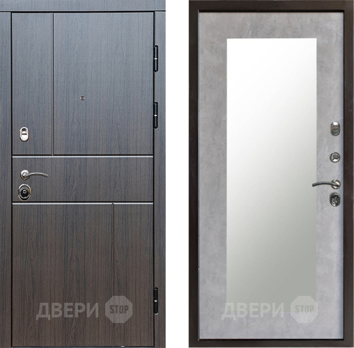 Дверь Престиж Горизонт Венге Зеркло Пастораль Бетон светлый в Орехово-Зуево
