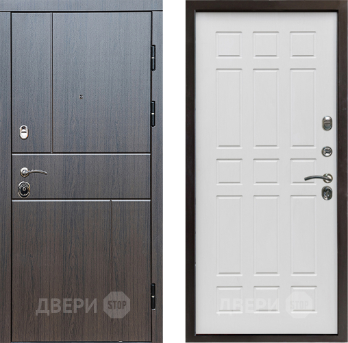 Входная металлическая Дверь Престиж Горизонт Венге Спарта Белое дерево в Орехово-Зуево