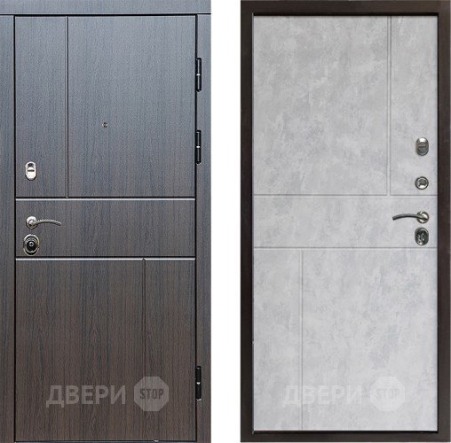 Входная металлическая Дверь Престиж Горизонт Венге Горизонт Бетон светлый в Орехово-Зуево