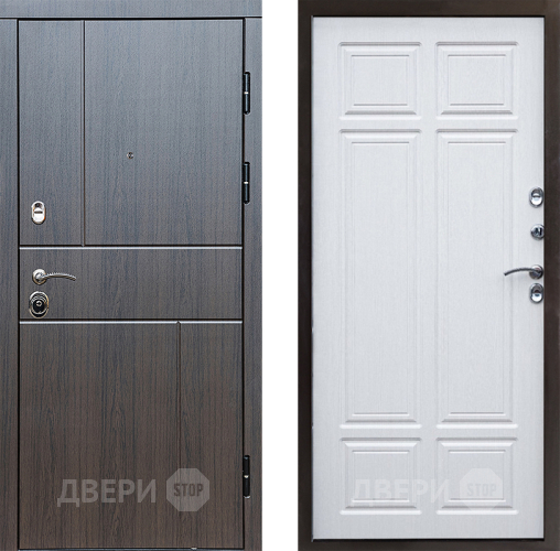 Входная металлическая Дверь Престиж Горизонт Венге Премиум Лиственница белая в Орехово-Зуево