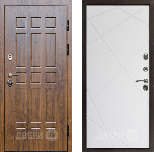 Входная металлическая Дверь Престиж Стандарт Лучи Бетон белый в Орехово-Зуево