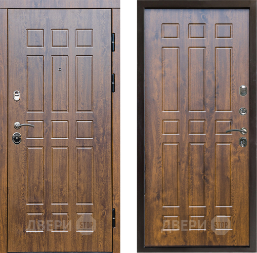 Входная металлическая Дверь Престиж Стандарт Спарта Дуб в Орехово-Зуево