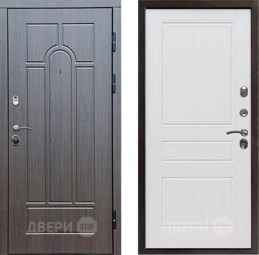 Входная металлическая Дверь Престиж Арка Классика Белое дерево в Орехово-Зуево