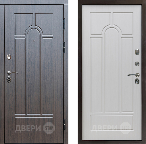 Входная металлическая Дверь Престиж Арка Арка Лиственница белая в Орехово-Зуево