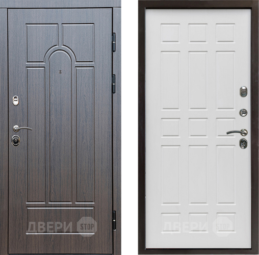 Входная металлическая Дверь Престиж Арка Спарта Белое дерево в Орехово-Зуево