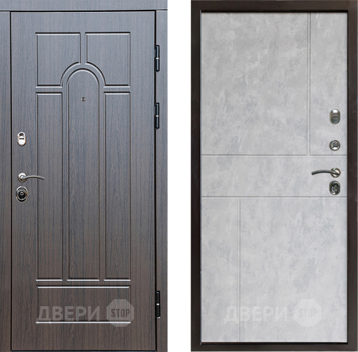 Входная металлическая Дверь Престиж Арка Горизонт Бетон светлый в Орехово-Зуево