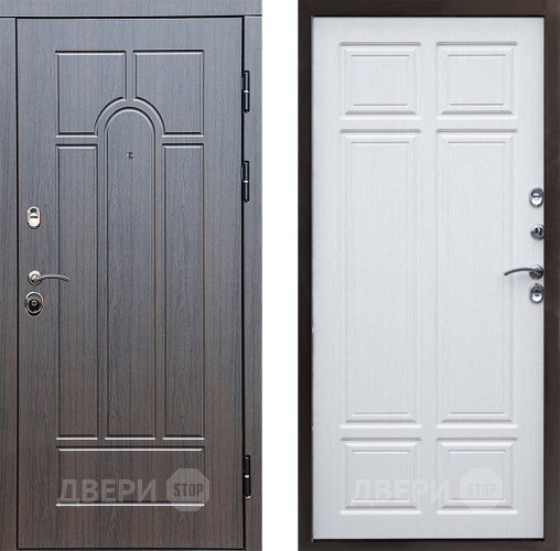 Входная металлическая Дверь Престиж Арка Премиум Лиственница белая в Орехово-Зуево