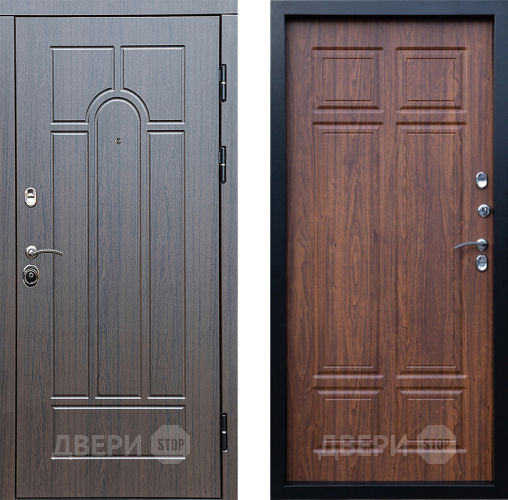 Входная металлическая Дверь Престиж Арка Премиум Орех темный в Орехово-Зуево