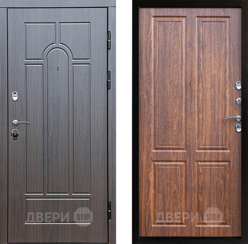 Входная металлическая Дверь Престиж Арка Премиум Орех светлый в Орехово-Зуево