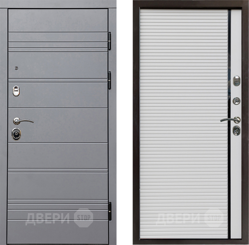 Входная металлическая Дверь Престиж Линия Грэй Porte Белый в Орехово-Зуево