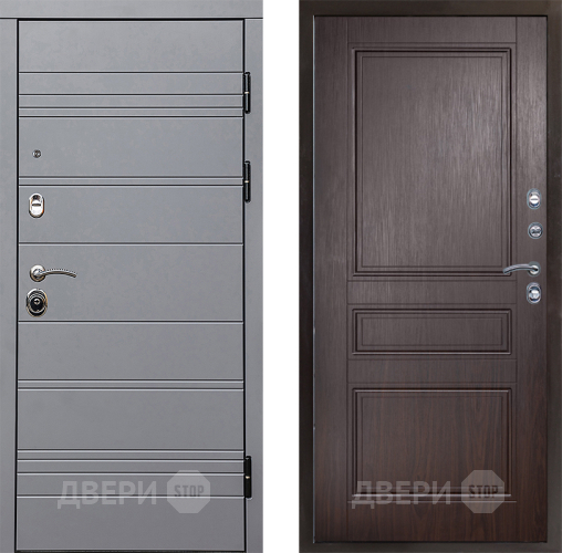 Входная металлическая Дверь Престиж Линия Грэй Классика Венге в Орехово-Зуево