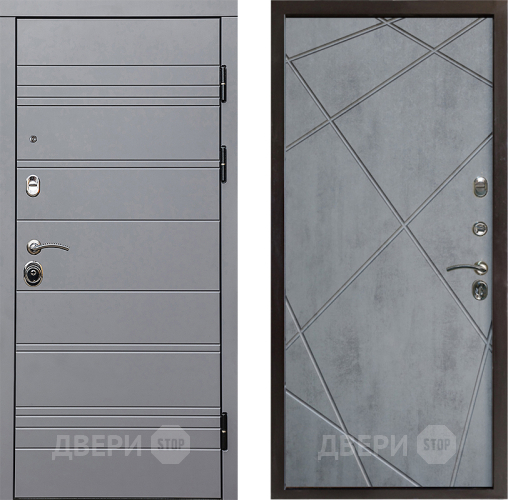 Дверь Престиж Линия Грэй Лучи Бетон темный в Орехово-Зуево