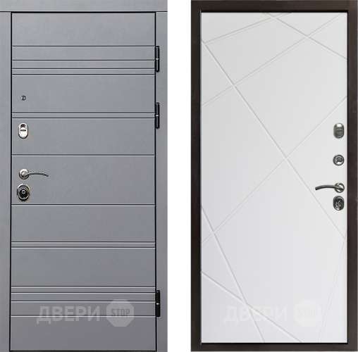 Дверь Престиж Линия Грэй Лучи Бетон белый в Орехово-Зуево