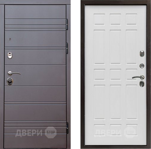 Дверь Престиж Линия Браун Спарта Белое дерево в Орехово-Зуево