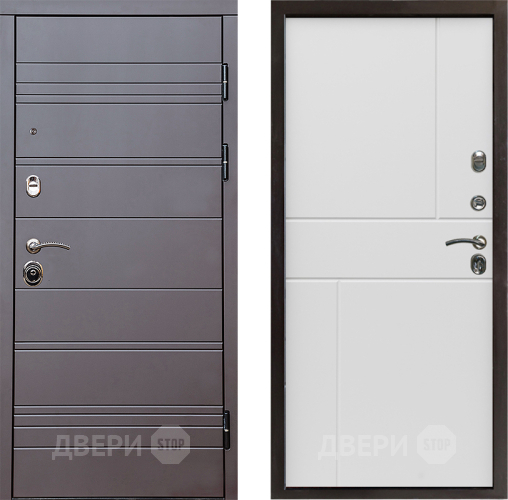 Дверь Престиж Линия Браун Горизонт Бетон белый в Орехово-Зуево