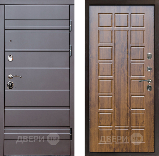 Входная металлическая Дверь Престиж Линия Браун Престиж Дуб в Орехово-Зуево