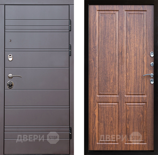 Входная металлическая Дверь Престиж Линия Браун Премиум Орех светлый в Орехово-Зуево