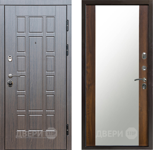 Входная металлическая Дверь Престиж Престиж Зеркало Дуб в Орехово-Зуево