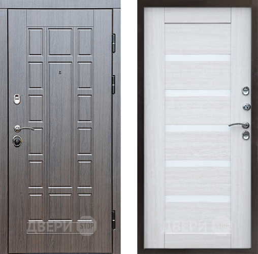 Входная металлическая Дверь Престиж Престиж Царга Лиственница белая в Орехово-Зуево