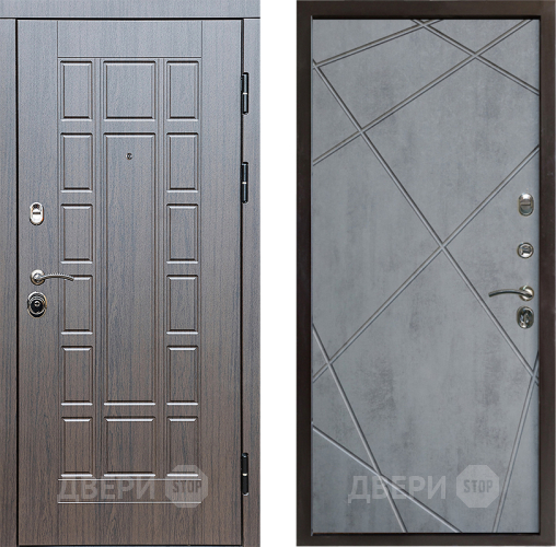 Входная металлическая Дверь Престиж Престиж Лучи Бетон темный в Орехово-Зуево