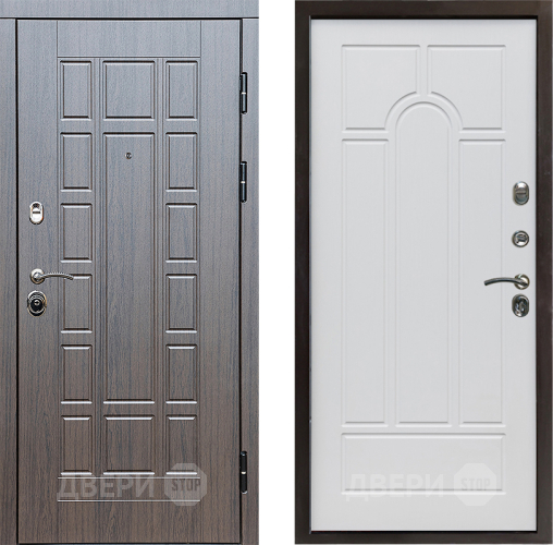 Входная металлическая Дверь Престиж Престиж Арка Белое дерево в Орехово-Зуево