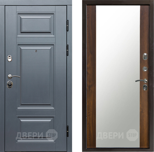 Входная металлическая Дверь Престиж Премиум Зеркало Дуб в Орехово-Зуево