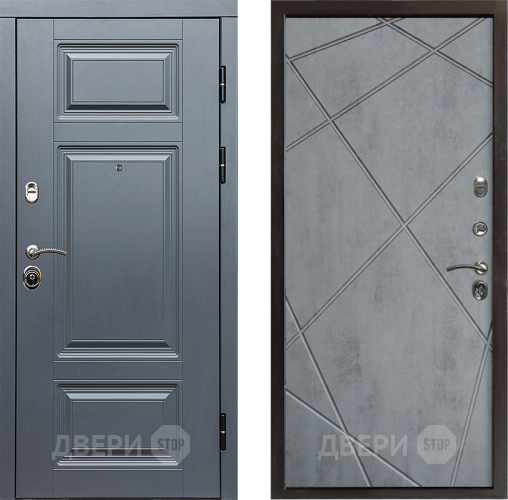 Дверь Престиж Премиум Лучи Бетон темный в Орехово-Зуево