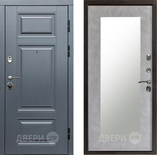 Дверь Престиж Премиум Зеркло Пастораль Бетон светлый в Орехово-Зуево