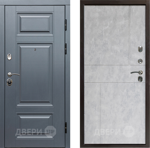 Входная металлическая Дверь Престиж Премиум Горизонт Бетон светлый в Орехово-Зуево