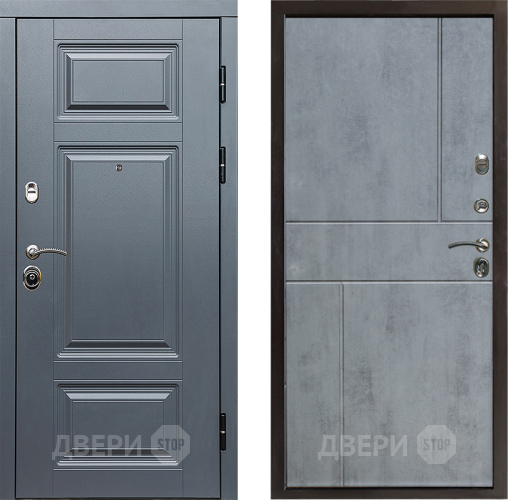 Входная металлическая Дверь Престиж Премиум Горизонт Бетон темный в Орехово-Зуево