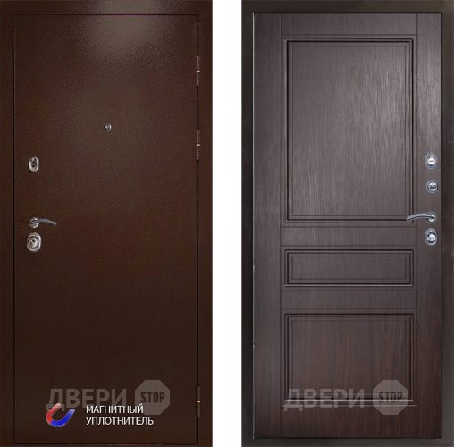 Входная металлическая Дверь Престиж Медь Классика Венге в Орехово-Зуево